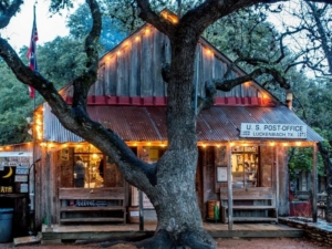 View of General Store in Lukenbach. 7 Places to Visit on Your Road Trip Between Austin and Kerrville