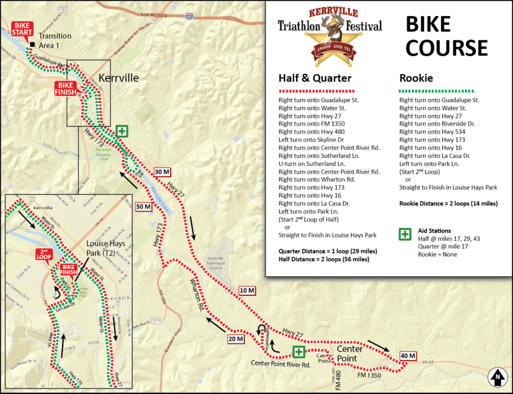 Kerrville Bike Course Map - Kerrville Triathlon